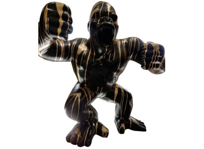 Design Figur Statue Skulpture Figuren Gorilla Abstrakte Terrasse Dekoration Deko