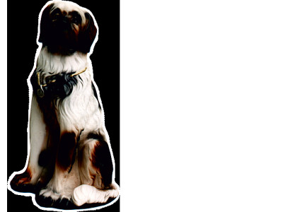 Hund Figur Statue Skulptur Figuren Skulpturen Dekoration Deko Bernhardiner Hunde