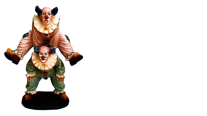 Design Clown-Akrobat Figur Statue Skulptur Figuren Skulpturen Dekoration 5021