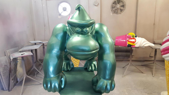 Dekoration Deko Gorilla Garten Neu Designer Figur Statue Moderne Figuren Statuen