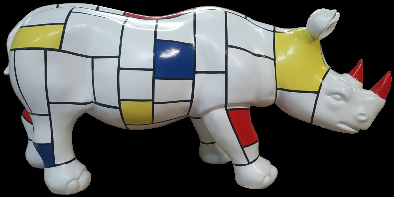 Figuren echte handarbeit designer Loft bunte Skulpturen Abstrakte Figur 60cm Neu