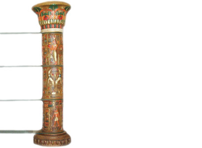 Regal Glas Vitrine Ägyptische Regale Vitrinen XXL Säulen 180cm Säule Ägypten Neu