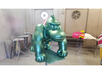 Designer Figur Statue Moderne Figuren Statuen Dekoration Deko Gorilla Garten Neu