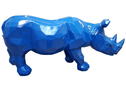 Figuren Abstrakt Statuen Skulptur designer Loft bunte Skulpturen Nashorn Neu