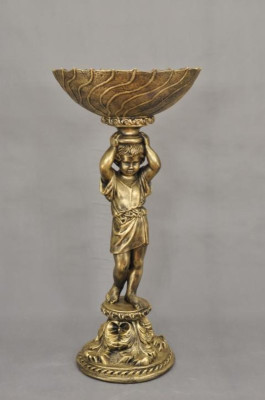 Antik Stil Dekoration Büste Schlüssel Obst Vase Schale Skulpturen Skulptur Deko