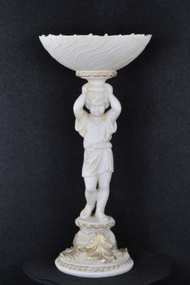 Antik Stil Dekoration Büste Schlüssel Obst Vase Schale Skulpturen Skulptur Deko