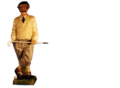 Design Golfspieler Figur Statue Skulptur Figuren Skulpturen Dekoration Deko 7610