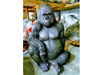 Gorilla Skulptur Statue Figuren Statuen Skulpturen Garten Figur Gartenstatuen