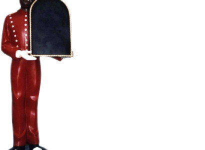 Tafel Schild Restaurant Figur Statue Skulptur Figuren Skulpturen Dekoration Deko
