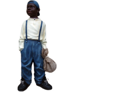 Design Junge mit Beutel II Figur Statue Skulptur Figuren Skulpturen Deko 7089