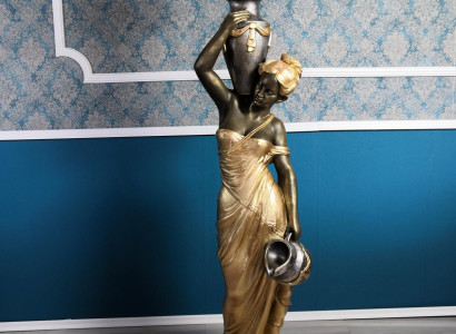 Stehleuchte Lampe Leuchte Statue Figur Skulpturen Skulptur Statuen Standlampe