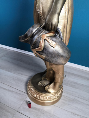 Stehleuchte Lampe Leuchte Statue Figur Skulpturen Skulptur Statuen Stanlampe Neu