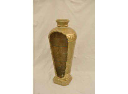 XXL Medusa Antik Stil Vitrine Bar Boden Vase Schrank Vintrinen Säule 127cm Neu