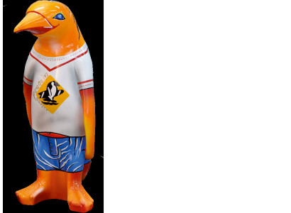 Design Luxus XXL 67cm Figur Skulptur Handarbeit Pinguin Tier Skulpturen Figuren