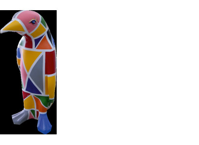 Design Luxus Figur Skulptur Handarbeit XXL 67cm Pinguin Tier Skulpturen Figuren