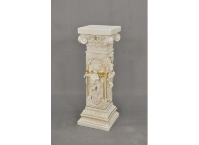 Design Säule Amoretten Skulpturen Figuren Dekoration Deko Ständer Blumen Sockel