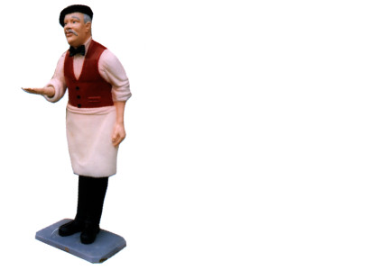 DESIGN GASTWIRT FIGUR STATUE SKULPTUR FIGUREN SKULPTUREN DEKORATION