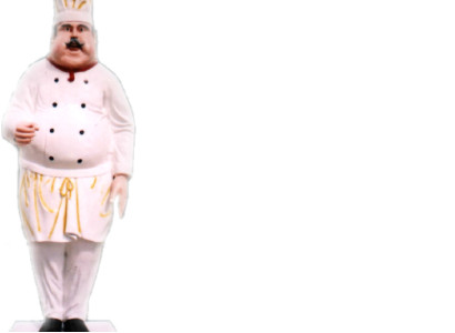 Restaurant Koch Figur Statue Skulptur Figuren Skulpturen Dekoration Deko 213cm