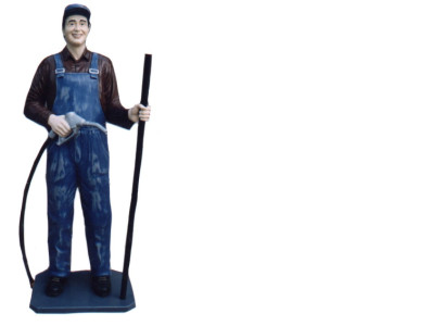 Design USA Tankstelle Figur Statue Skulptur Figuren Skulpturen Dekoration Deko