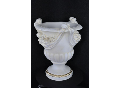 Design Blumen Topf Dekoration XXL Vase Vasen Handarbeit Deko Kelch Pokal 0857