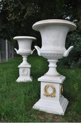 XXL Design Vase Blumen Topf Vasen Schale Boden Dekoration Deko auf der Säule Neu