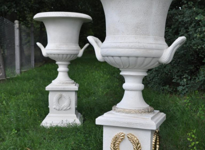 XXL Design Vase Blumen Topf Vasen Schale Boden Dekoration Deko auf der Säule Neu