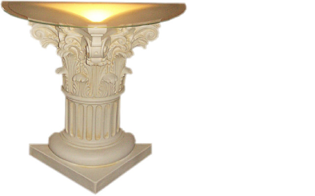 Säule Beleuchtet Dekoration Säulen Skulpturen Lampe Leuchte Figuren Skulptur neu