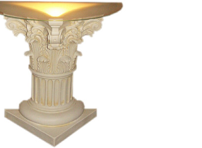 Säule Beleuchtet Dekoration Säulen Skulpturen Lampe Leuchte Figuren Skulptur neu