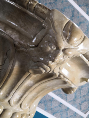 XXL Vase Tisch Dekoration Deko Vasen 69cm Antik Stil Skulptur Figur Kelch Rom