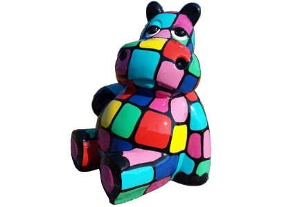 Moderne Dekoration designer Loft bunte Skulpturen Figuren echte handarbeit Neu