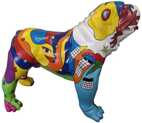 Designer Figur Statue Moderne Figuren Dekoration Hund Garten Skulptur Skulpturen