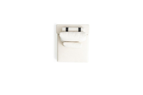 Weißer Viersitzer Luxus Polster Viersitzer Textil Wohnzimmermöbel Desig