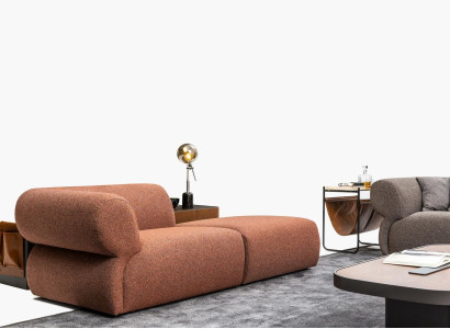 Brauner Polster Dreisitzer Luxus Wohnzimmer Sofa Modernes Design Couch