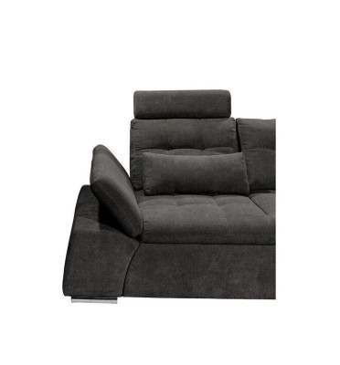 Ecksofa L-Form Sofa Couch Design Polster Modern Textil Bettfunktion Stoff