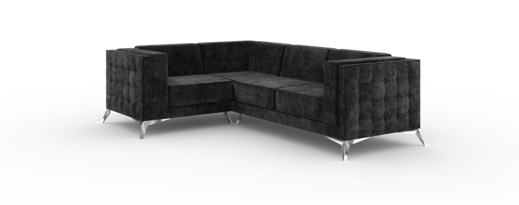 L-Form Couch Wohnlandschaft Ecksofa Garnitur Modern Design Sofa textil Stoff neu