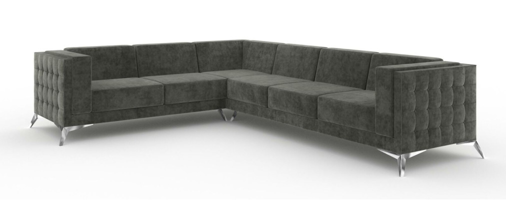 Design Esk Ecksofa L-form Modern Sofas Stoffsofa Couch Wohnlandschaft
