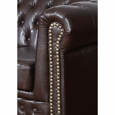 Chesterfield Sofagarnitur Sofa 3+1+1 Couch Polster Set Sofas Couchen Yorki Neu