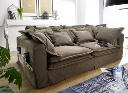 Sofa 4 Sitzer Stoffsofas Luxus Designer Couch Couchen big Polster Lümmel