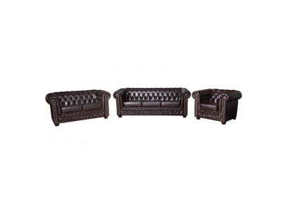 Chesterfield Ledersofa Sofagarnitur Sofa Couch Polster Sitz Sofas Garnituren Neu
