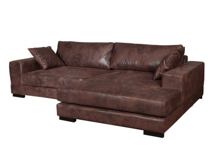 Big Sofa Couch Ecksofa Vintage xxl Polster Eck Garnitur Wohnlandschaft