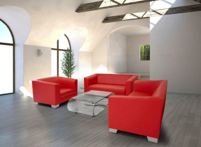 Sofagarnitur 3+2+1 Sitzer Set Design Sofas Polster Relax Leder Couchen