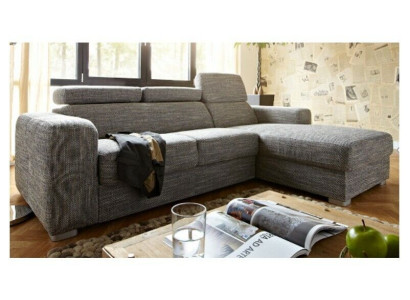 Schlafsofa Ausziehbare Couch Stoff Eck Sofa Polster Ecke Textil Couchen Kasten