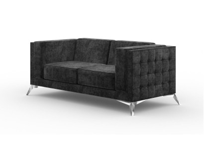 Sofa 2 Sitzer Stoff Couch Textil Zweisitzer Design Moderne Sitz Polster Sofas