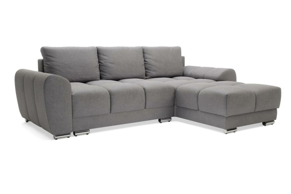 Bequeme Schlafsofa Couch mit Bettfunktion Sofa Polster Eckgarnitur Ecksofa