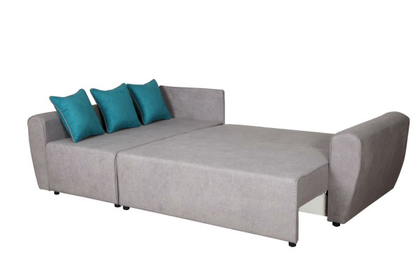 Big Sofa Couch Ecksofa Schlaf xxl Polster Eck Garnitur Stoff Wohnlandschaft