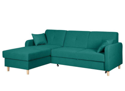 Schlafsofa Design Ecksofa L-form Bett Couch Textil Sofas Stoff Schlaf Funktion