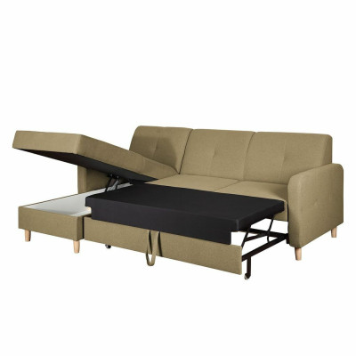 Ecksofa L-Form Sofa Wohnlandschaft Garnitur Polster Design Bettfunktion Modern