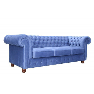 Design Klassiker Chesterfield Big XXL 3 Sitzer Couch Leder Textil Sofas Couchen