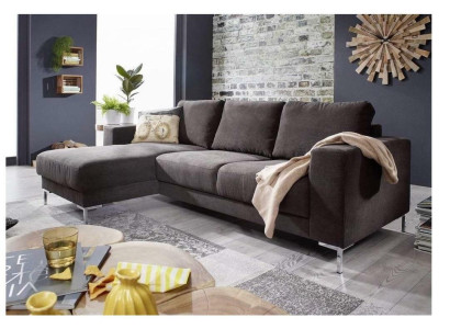 Wohnlandschaft L-Form Ecksofa Couch Design Polster Textil Garnitur Sofa