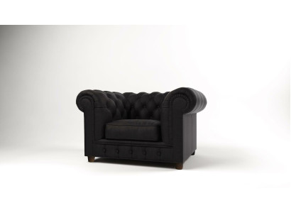 Edler Design Chesterfield Sessel Polster Fernseh Sitz Lounge Club Textil